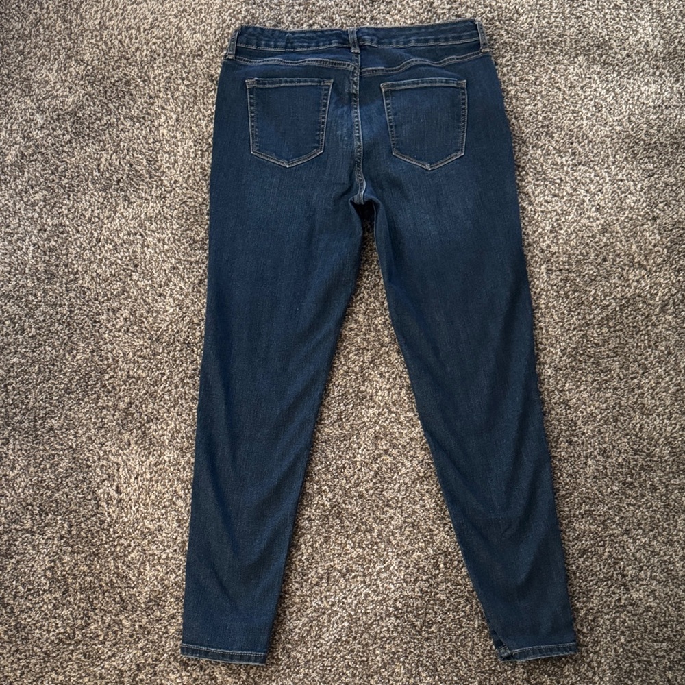 Nine West High Rise Perfect Skinny Dark Blue Jeans - Picture 4 of 8